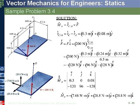 MazurekTitle Vector Mechanics for Engineers , 9e. . Vector mechanics for engineers chapter 3 solutions